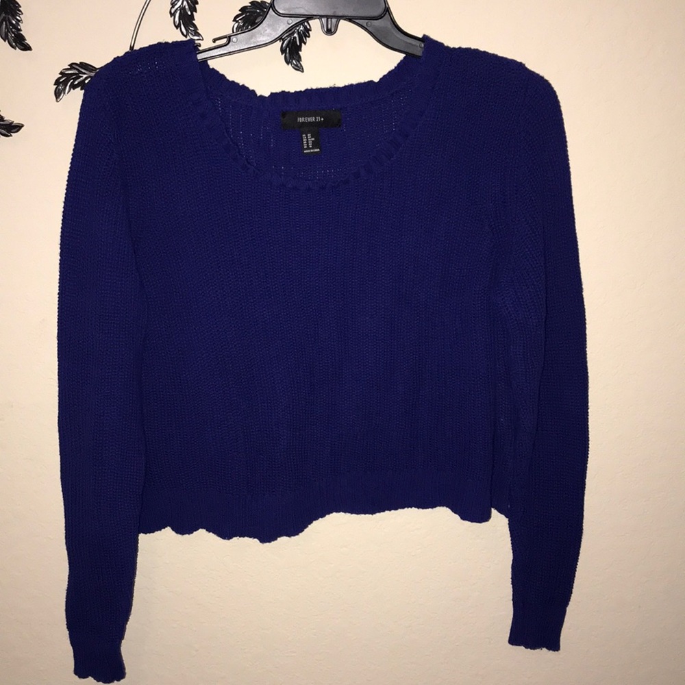 Dark Navy crop sweater